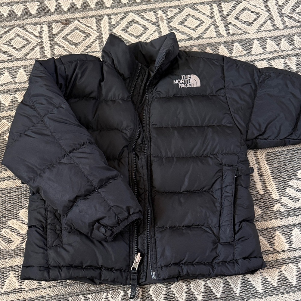 The North Face Kids Charcoal Puffer Jacket